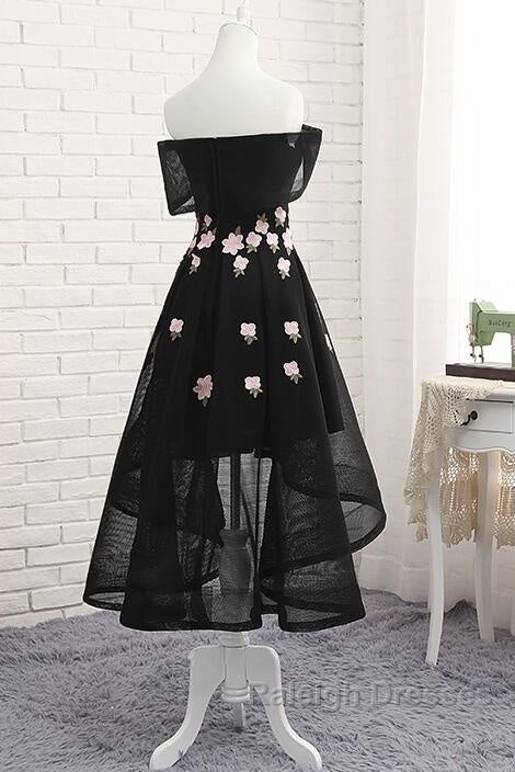 Off Shoulder High Low Fashionable Prom Dresses Homecoming Dress Lovely Prom Dress