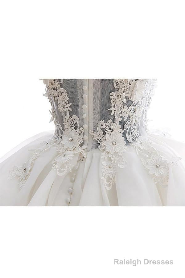 Off-Shoulder Knee Length Organza Lace Homecoming Dress With Beads