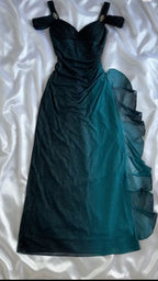 Off Shoulder Long Prom Dresses A-Line Prom Dresses