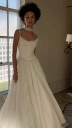 Off Shoulder White Beautiful Wedding Dresses Long Prom Dress