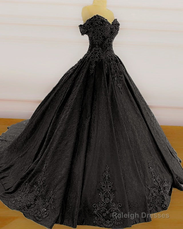 Off The Shoulder Ball Gown Dresses Lace Embrodiery Beaded Main image