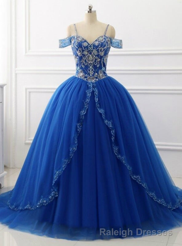 Off The Shoulder Crystal Beads Sequins Tiered Skirt For 16 Years Old Girls Quinceanera Dresses Main image