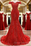 Off The Shoulder Embroidered Floral And Beads In Lace Mermaid Prom Gown Prom Dresses