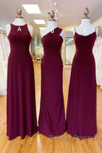 Off-The-Shoulder Floor Length Chiffon Long Bridesmaid Dress