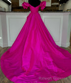 Off the Shoulder Long Prom Dress with Bow