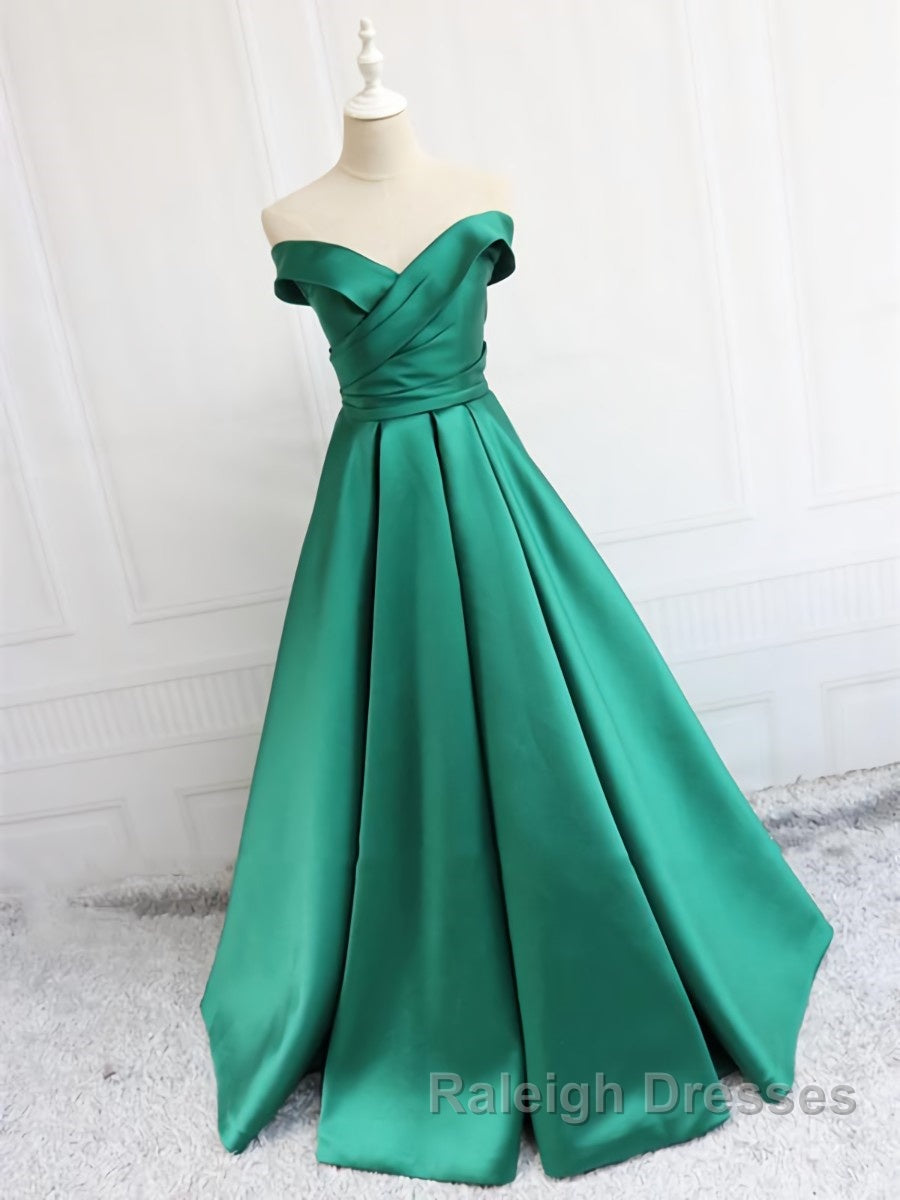 Off the Shoulder Long Prom Dresses, Off Shoulder Formal Evening Dresses Secondary image