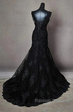Off-The-Shoulder Long Wedding Dresses With Applique