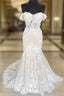 Off The Shoulder Mermaid Lace Wedding Dress