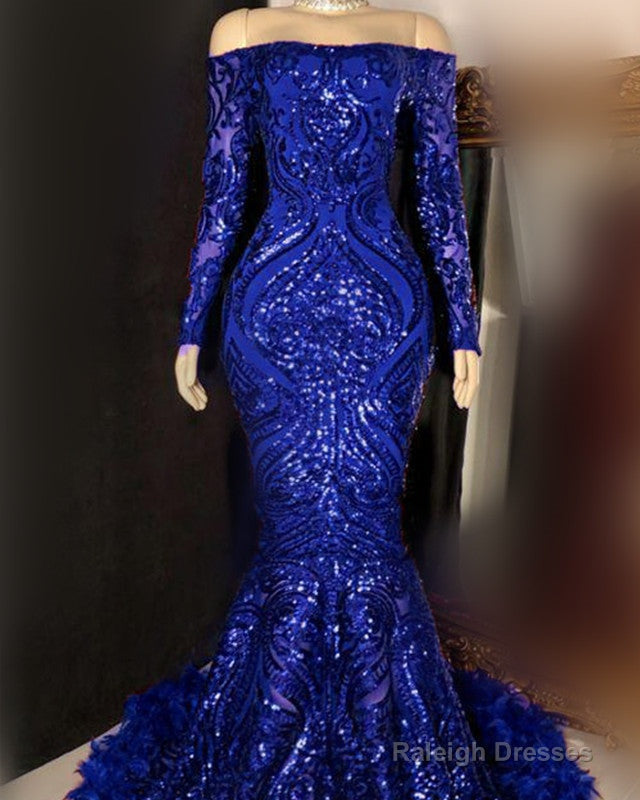 Off The Shoulder Mermaid Sparkly Dress