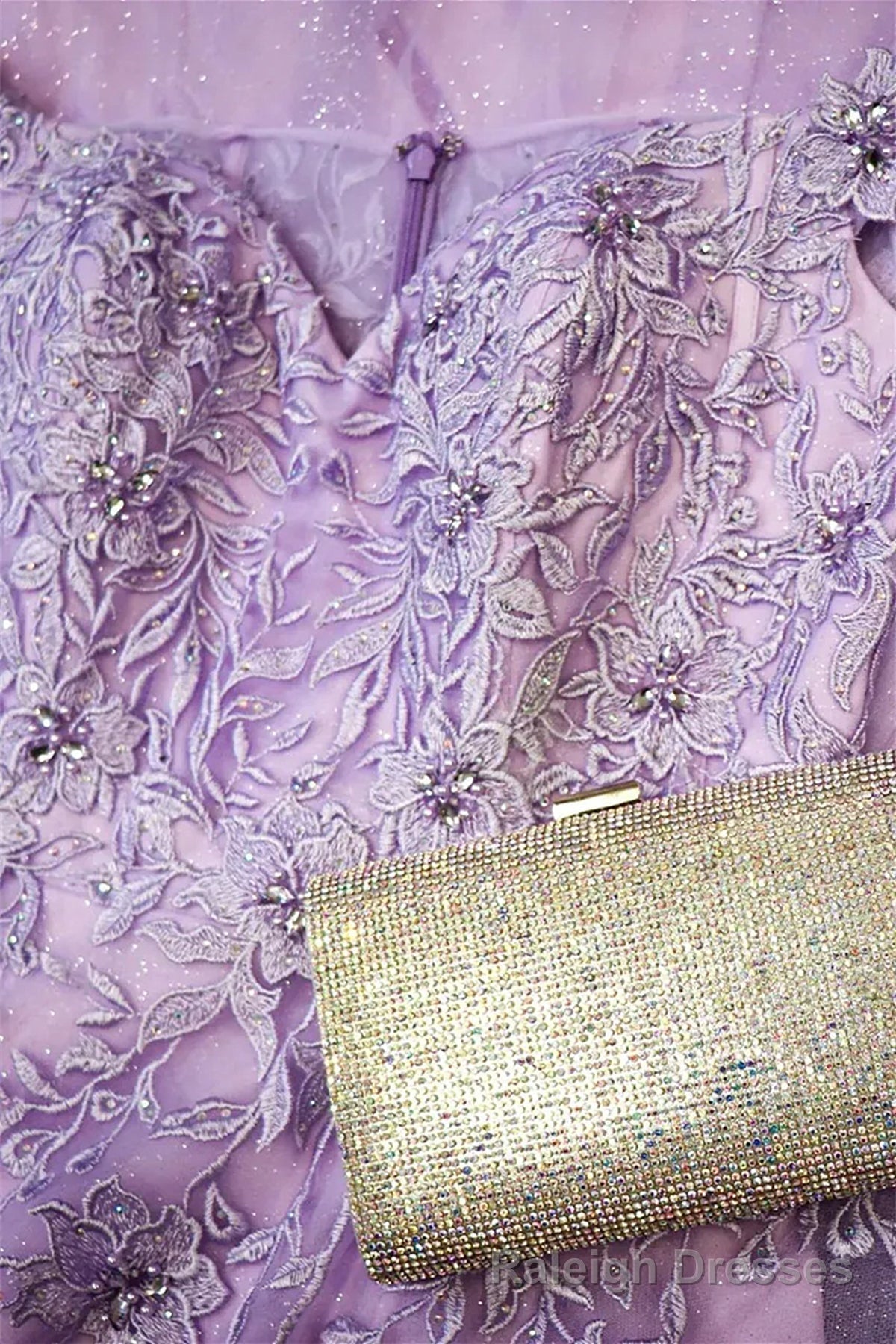 Off the Shoulder Purple Lace Prom Dresses, Purple Long Lace Formal Prom Dresses