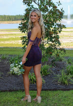 Off The Shoulder Sequined Bodycon Homecoming Dress