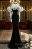 Off The Shoulder Shiny Black Mermaid Prom Dress Off Shoulder Shiny Black Long Prom Dress