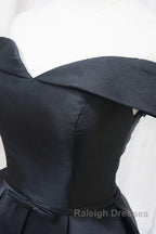 Off the Shoulder Short Black Prom Dress Off Shoulder Short Black Prom Graduation Dress