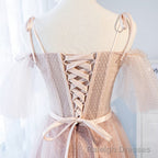 Off the Shoulder Short Pink Prom Dress, Short Pink Formal Graduation Bridesmaid Dresses