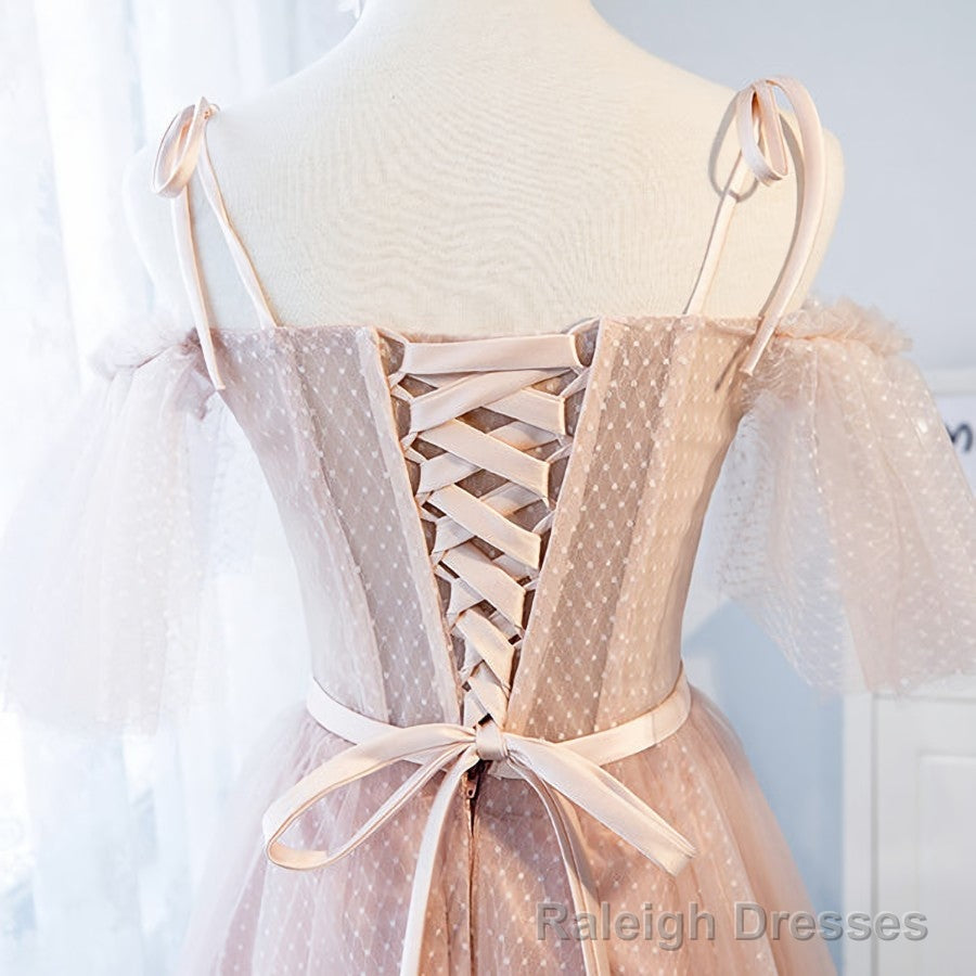 Off the Shoulder Short Pink Prom Dress, Short Pink Formal Graduation Bridesmaid Dresses