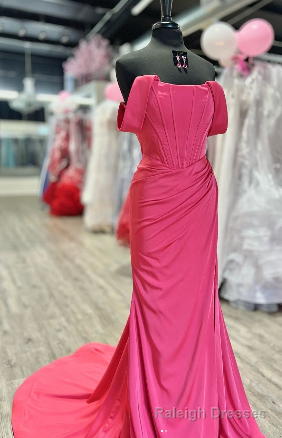 Off the Shoulder Straps Long Prom Dress Main image