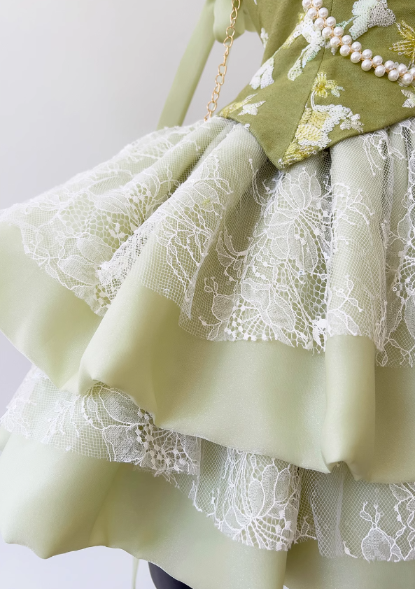 Olive Green A-Line Mesh Lace Sequined Short Prom Dresses Homecoming Dresses