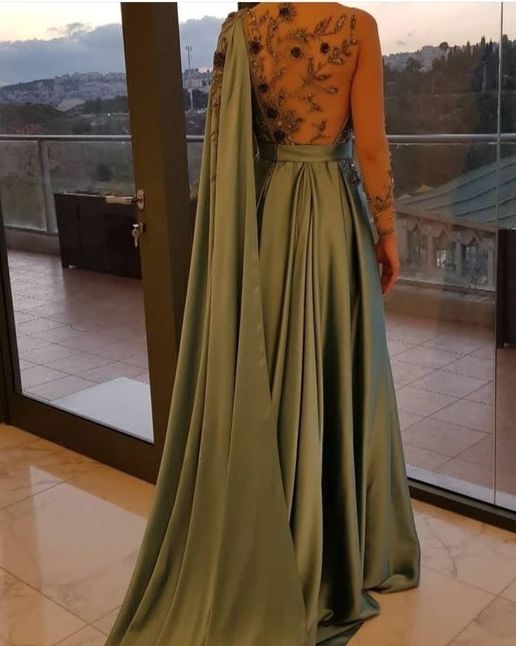 One Shoulder Beading Prom Dress Prom Dresses