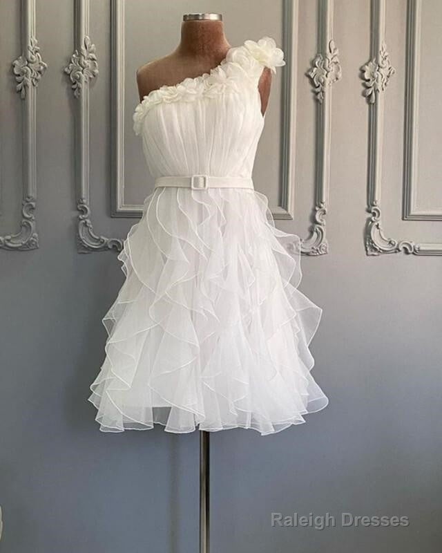 One Shoulder Organza Tiered Homecoming Dress Secondary image