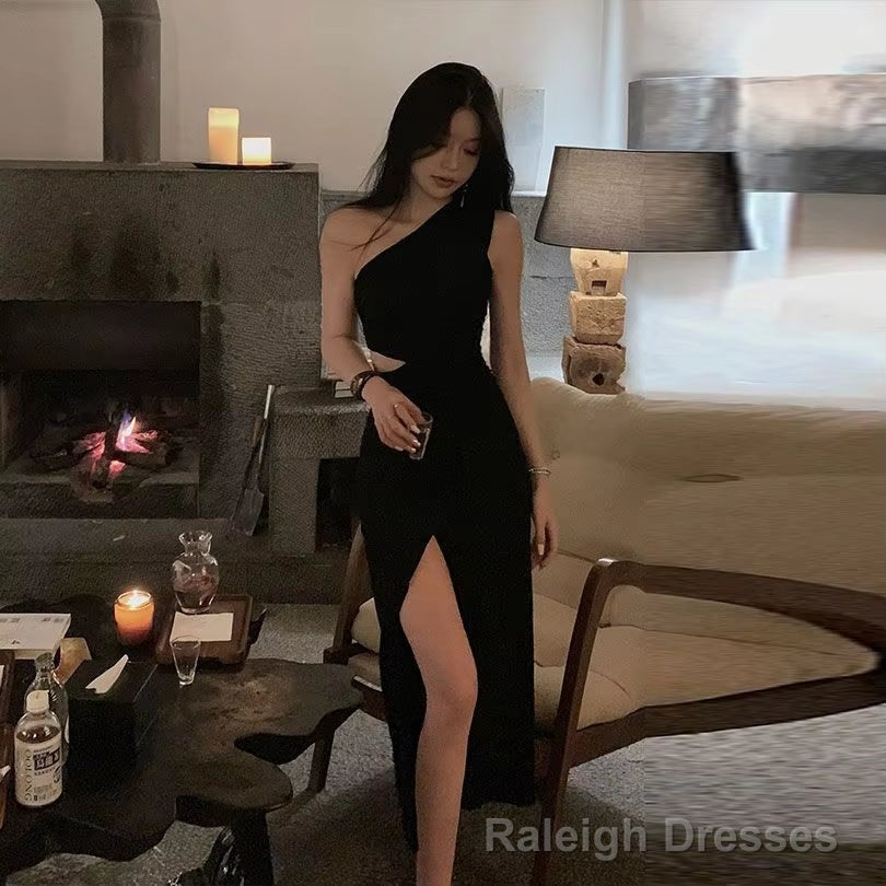 One Shoulder Sexy Tight Elegant Dress For Women, Prom Dress Special Occasion Prom Dress