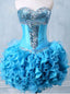 open air and burn a blue knee short for a cocktail Prom cocktail dress
