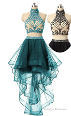 Orange 2 Pieces Homecoming Dress