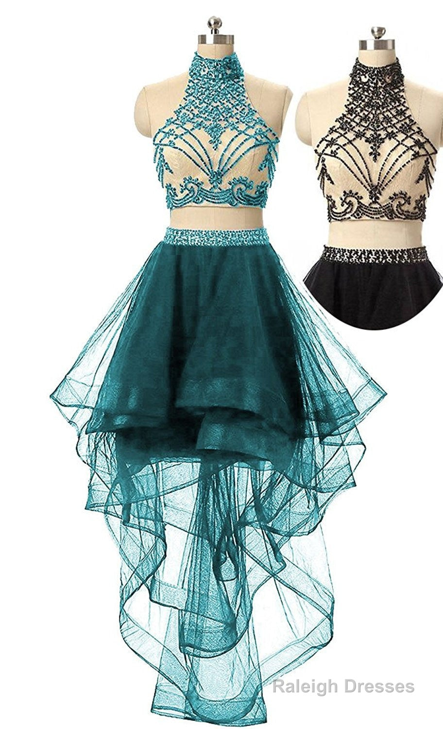 Orange 2 Pieces Homecoming Dress