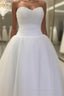Pearl Sweetheart Tulle Wedding Dresses