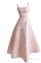 Pink A-Line Vintage Butterfly Embroidered Satin Prom Dresses Birthday Dressesed01772