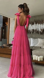 Neck Evening Dress