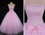 Pink Beaded Gorgeous Long Sweet 16 Dresses, New Style Formal Dresses