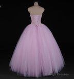 Pink Beaded Gorgeous Long Sweet 16 Dresses, New Style Formal Dresses