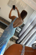 Pink Deep V Neck Mermaid Prom Dress