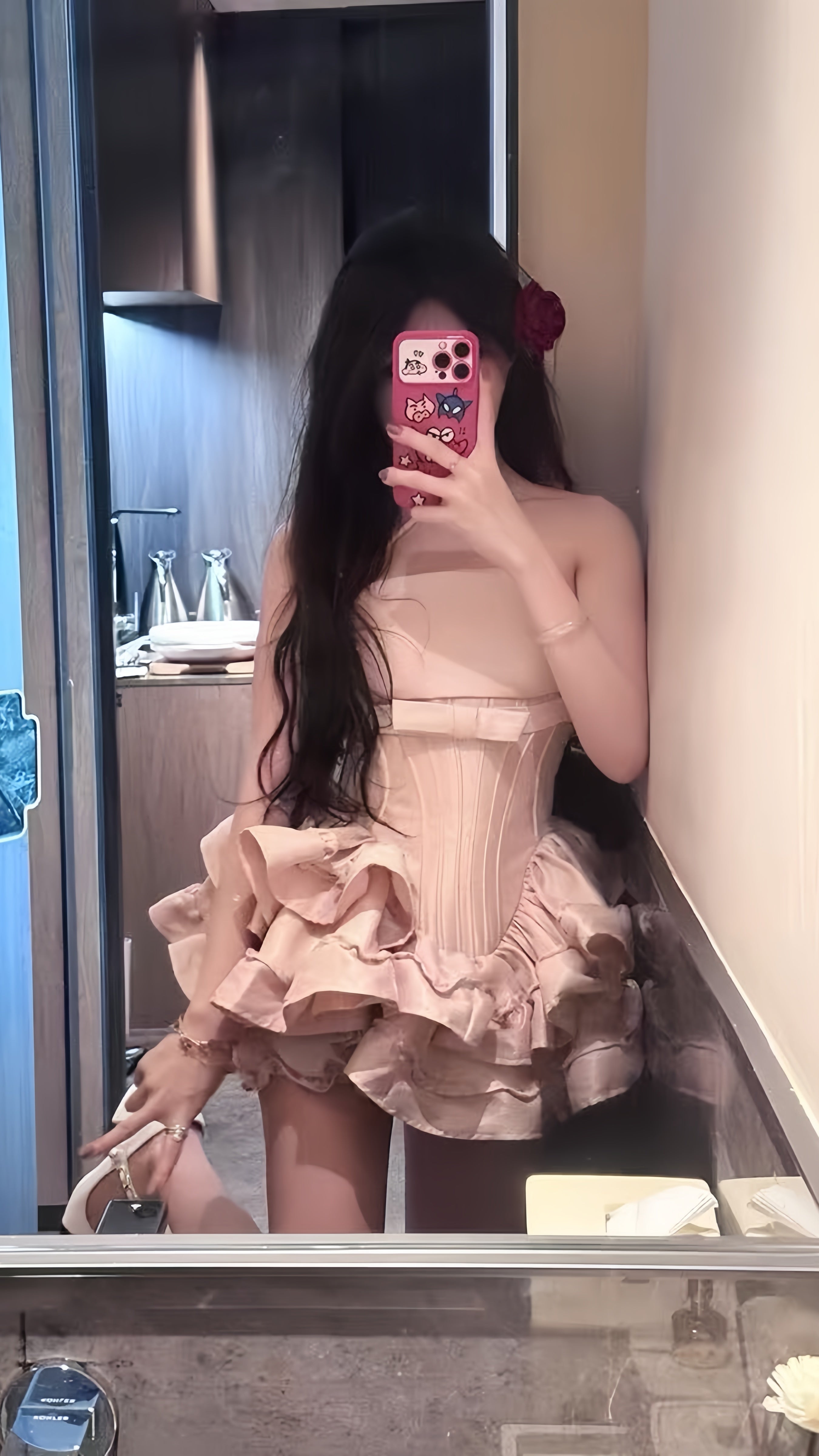 Pink Homecoming Dress Mini Prom Dresses Birthday Prom Graduation Dress