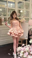Pink Homecoming Dress Mini Prom Dresses Birthday Prom Graduation Dress