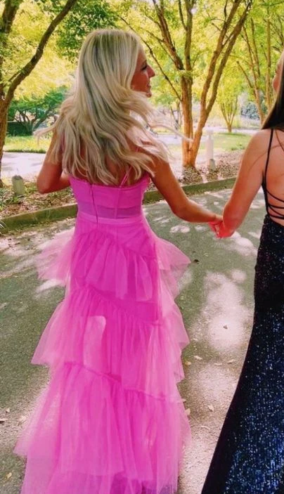 Pink Prom Dress Evening Gown Long Prom Dresses Secondary image