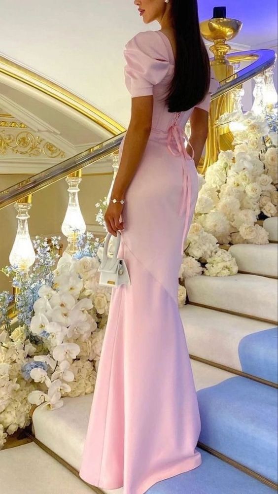 Pink Prom Dress Women Prom Gowns