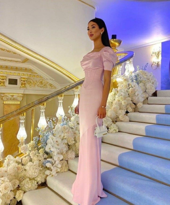 Pink Prom Dress Women Prom Gowns