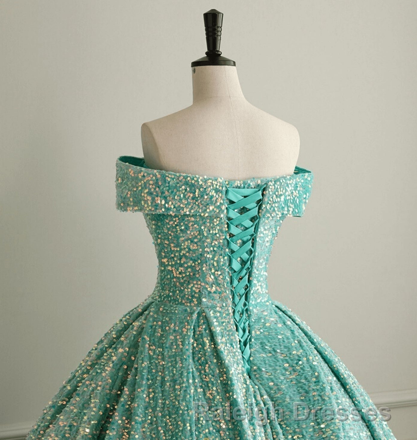 Pink Quinceanera Dresses Sequin Off The Shoulder Ball Gown Dresses