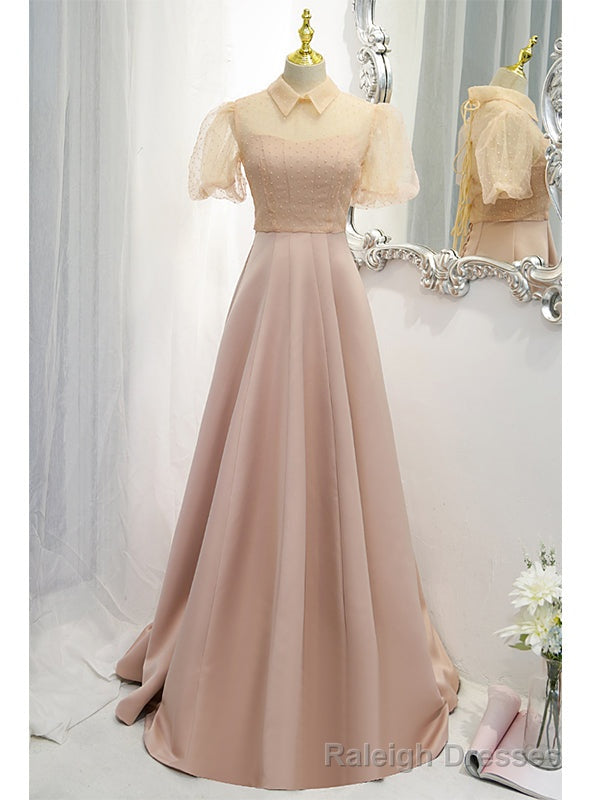 Pink Satin Strapless Prom Dress With Detachable Top Main image