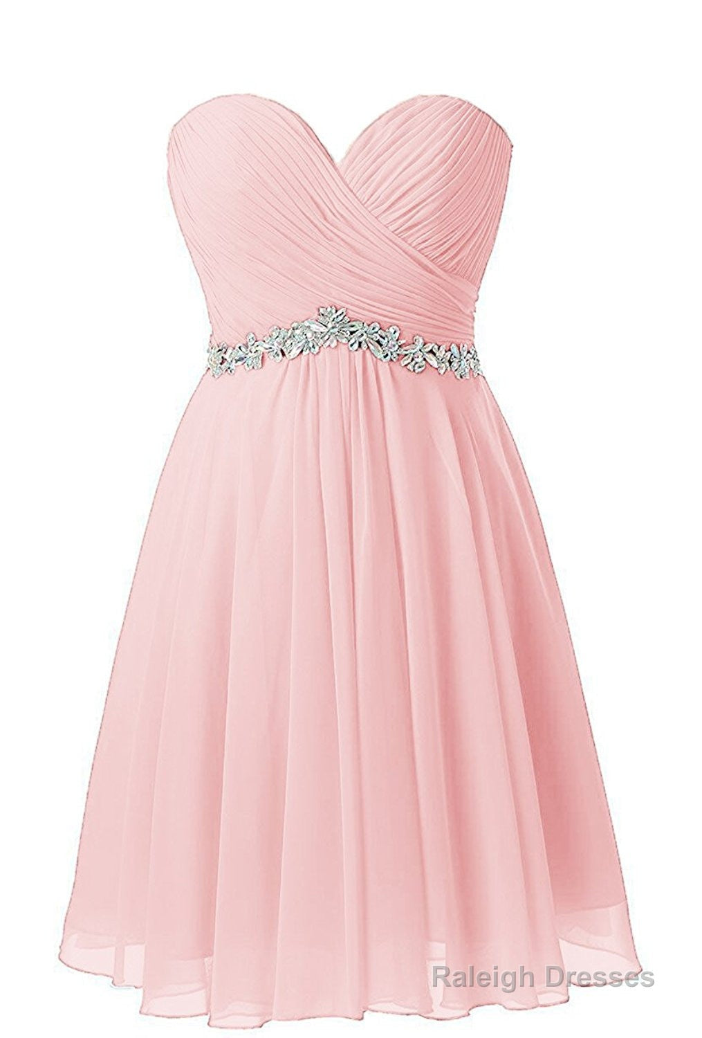 Pink Sweetheart Beaded Homecoming Dressese Main image