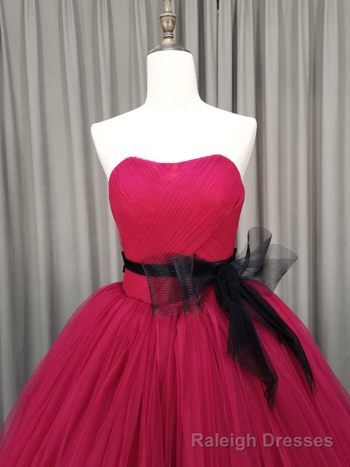 Pink Sweetheart Neck Tulle Long Prom Dress Pink Tulle Formal Sweet 16 Dress