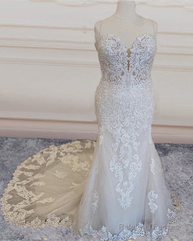Plus Size Lace Wedding Dress Mermaid Sweetheart
