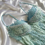 Powder Blue Sparkling Charming Retro Princess Stunning Unique Fashionable Beautiful Elegant Delicate Lace Short Lace Sequin Homecoming Dress Prom Dress Evening Dress Birthday Party Dress Prom Dress