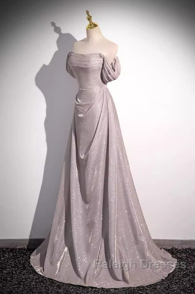 Pretty A Line Square Neckline Sleeveless Long Evening Party Dress Pink Prom Dresses Secondary image