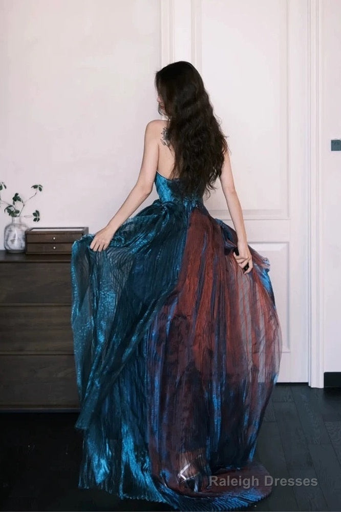 Pretty A Line Sweetheart Ruffles Long Evening Dress Prom Dresses Secondary image