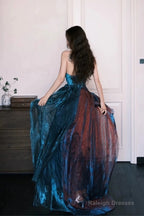 Pretty A Line Sweetheart Ruffles Long Evening Dress Prom Dresses