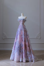 Pretty A-Line Sweetheart Tulle Prom Dress Long Prom Gowns