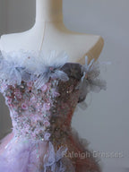Pretty A-Line Sweetheart Tulle Prom Dress Long Prom Gowns