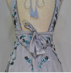 Pretty A-Line V Neck Gray Chiffon Prom 8Th Grade Homecoming Dress Summer Middle School Hoco Dresses 18Th Birthday Outfits